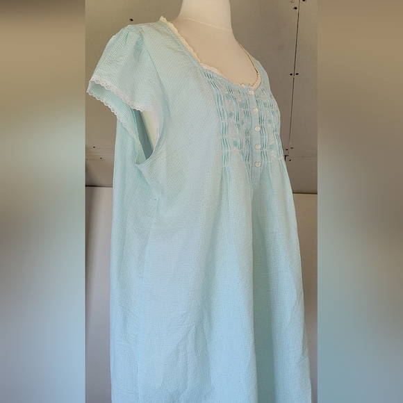 Miss Elaine Moo Moo Nightgown | Lace Trim Night Dress | Womens Size Large - Picture 4 of 9